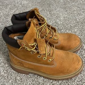 Gently used kids Construction boots